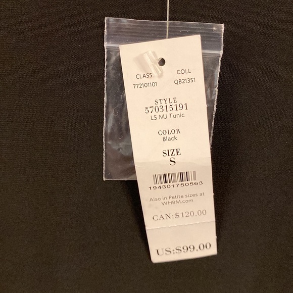 WHBM Black Top (with tags) - Picture 4 of 5